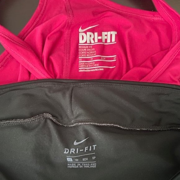 Nike Dri-Fit Pink Tank & Black Skort Ladies Size XS - Picture 6 of 6